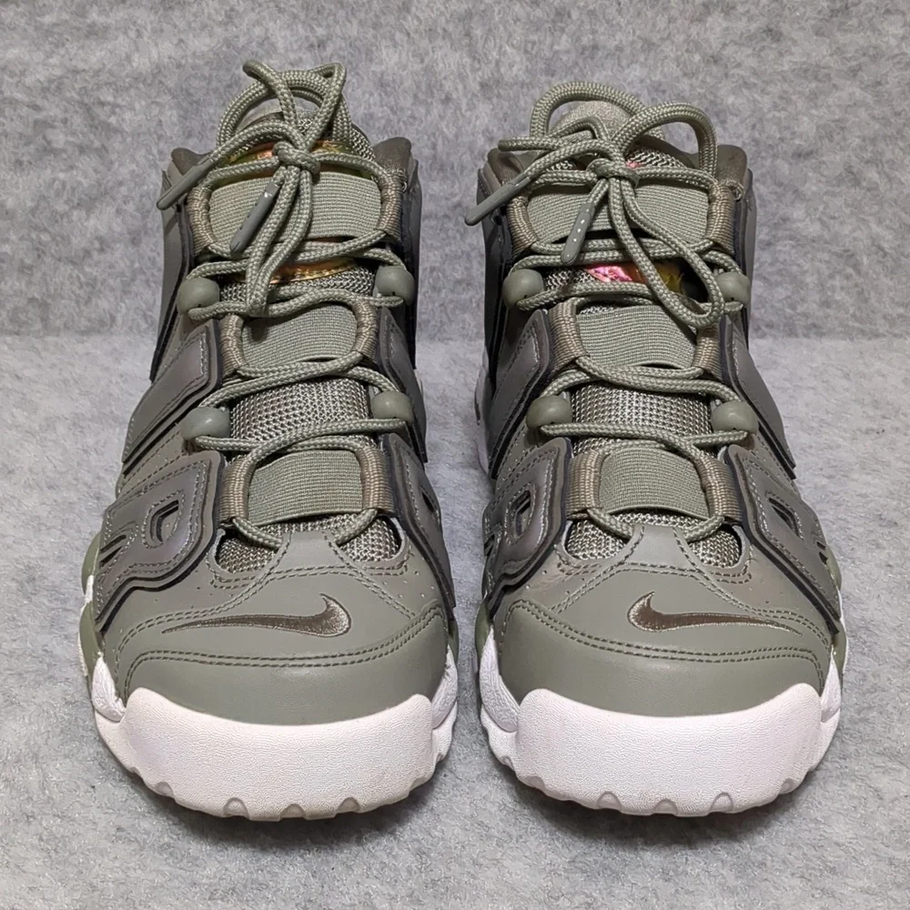 Nike Air More Uptempo Stucco Green Women's Shoes Size 7.5 - Picture 2 of 9